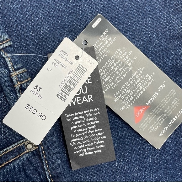 reitmans The Insider Straight Denim Blue Jeans 33 Petite - Picture 8 of 12